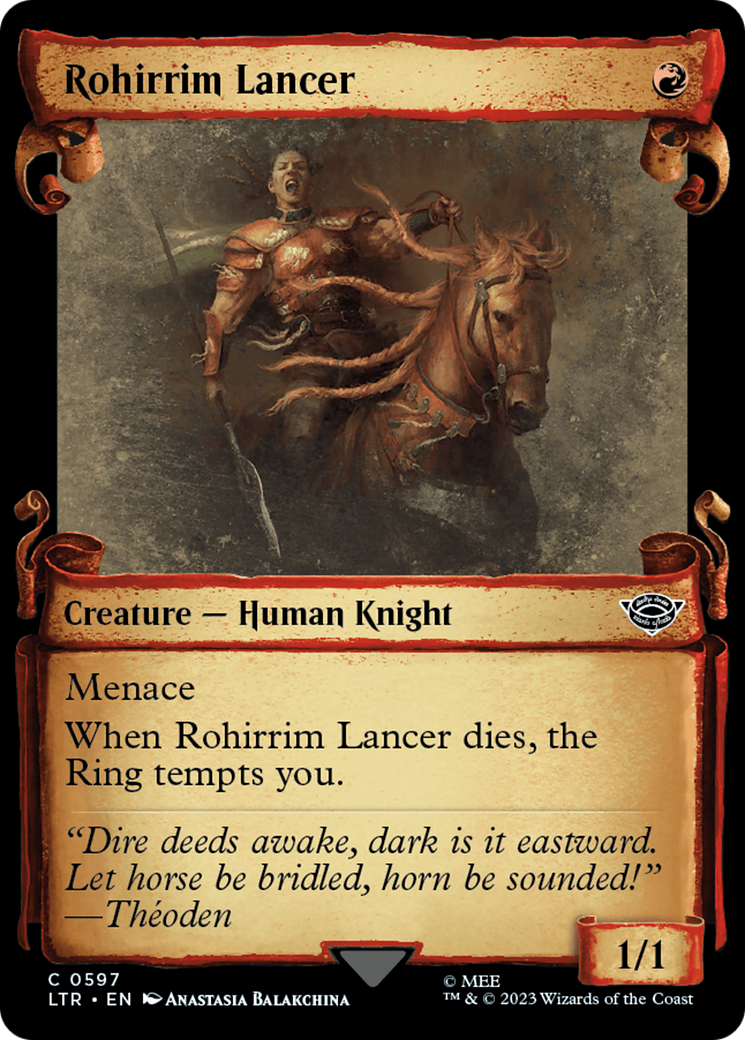 Rohirrim Lancer [The Lord of the Rings: Tales of Middle-Earth Showcase Scrolls] | Tables and Towers