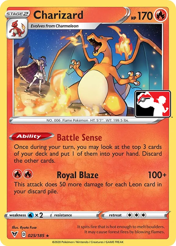 Charizard (025/185) [Prize Pack Series One] | Tables and Towers