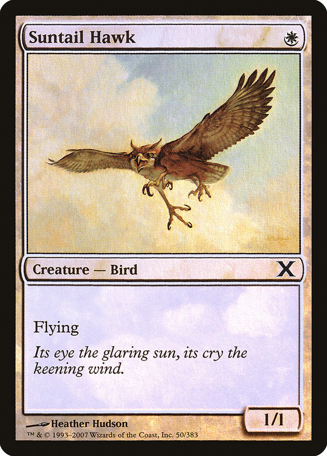 Suntail Hawk (Premium Foil) [Tenth Edition] | Tables and Towers