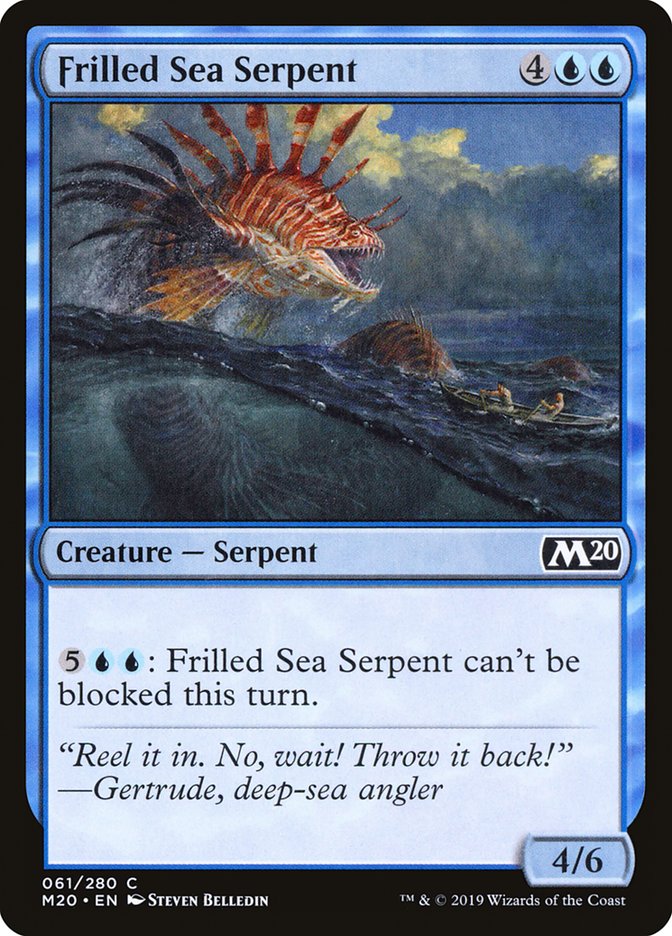 Frilled Sea Serpent [Core Set 2020] | Tables and Towers