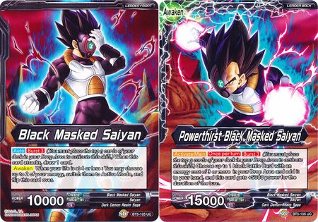 Black Masked Saiyan // Powerthirst Black Masked Saiyan (Giant Card) (BT5-105) [Oversized Cards] | Tables and Towers