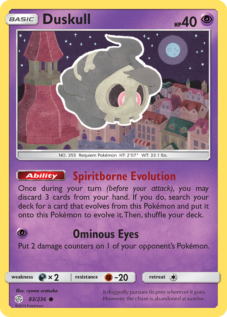 Duskull (83/236) [Sun & Moon: Cosmic Eclipse] | Tables and Towers