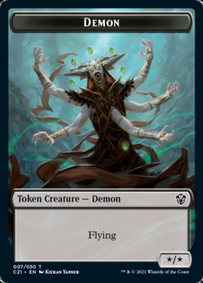 Demon // Fungus Beast Double-Sided Token [Commander 2021 Tokens] | Tables and Towers