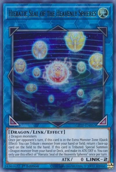 Hieratic Seal of the Heavenly Spheres [GFTP-EN053] Ultra Rare | Tables and Towers