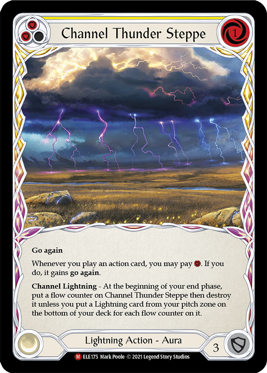 Channel Thunder Steppe [ELE175] (Tales of Aria)  1st Edition Rainbow Foil | Tables and Towers