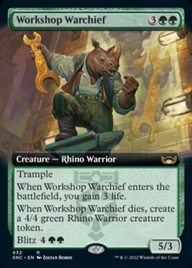 Workshop Warchief (Extended Art) [Streets of New Capenna] | Tables and Towers