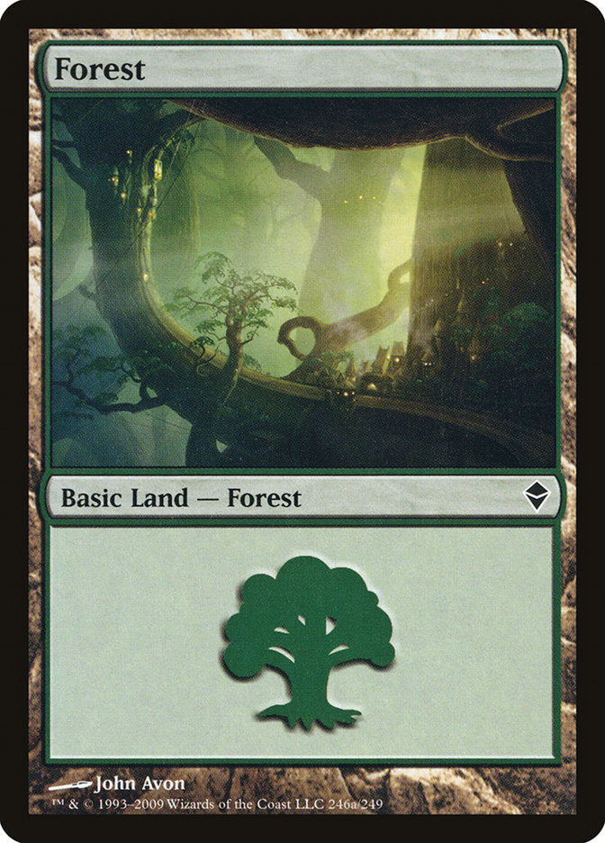 Forest (246a) [Zendikar] | Tables and Towers