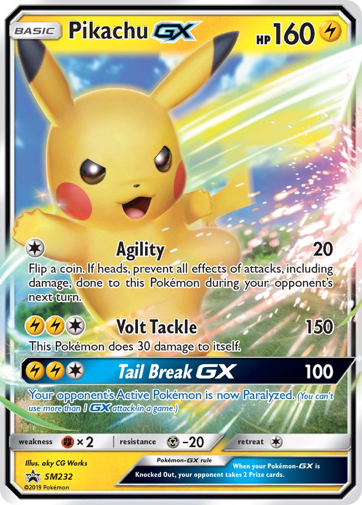 Pikachu GX (SM232) [Sun & Moon: Black Star Promos] | Tables and Towers