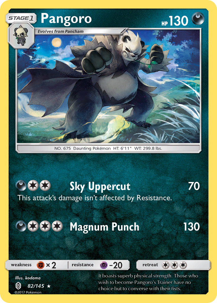 Pangoro (82/145) [Sun & Moon: Guardians Rising] | Tables and Towers