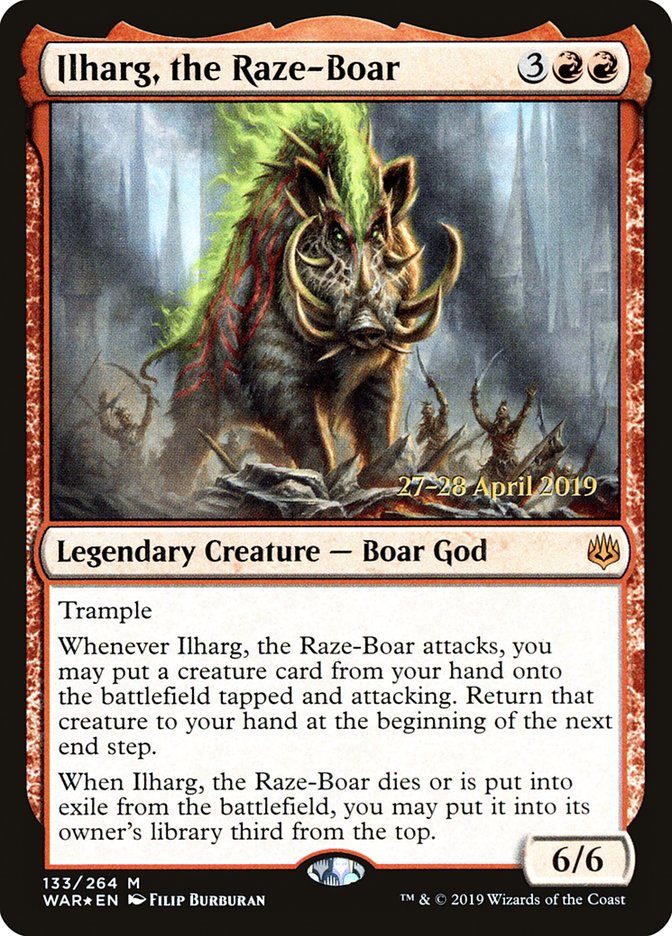 Ilharg, the Raze-Boar [War of the Spark Prerelease Promos] | Tables and Towers