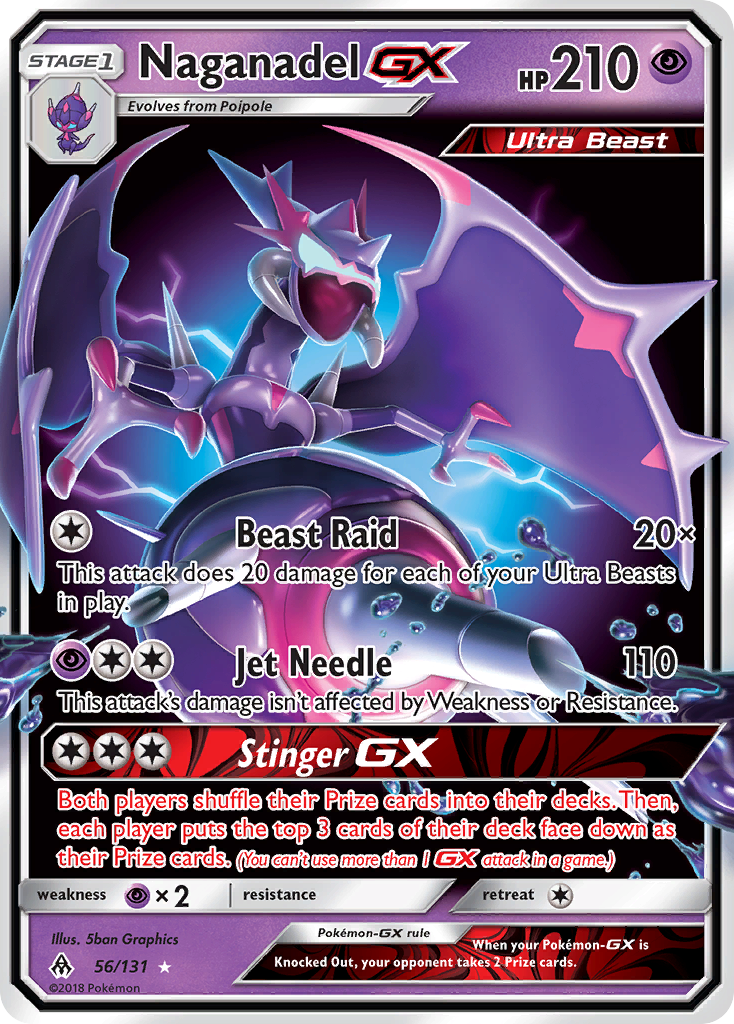 Naganadel GX (56/131) [Sun & Moon: Forbidden Light] | Tables and Towers