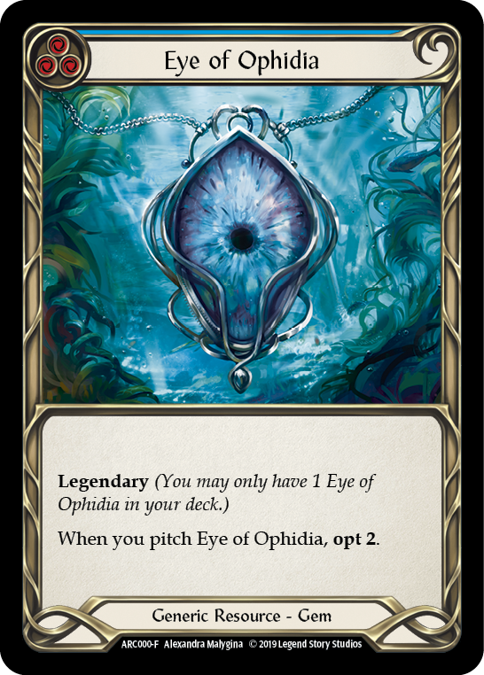 Eye of Ophidia [ARC000-F] (Arcane Rising)  1st Edition Cold Foil | Tables and Towers