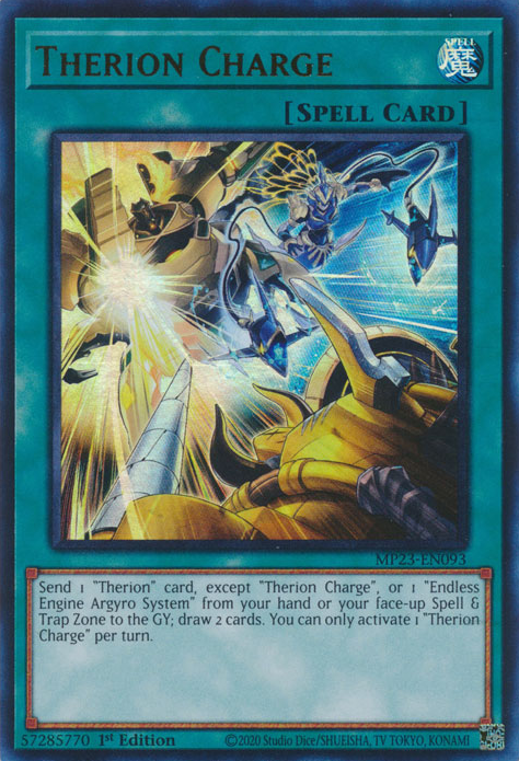 Therion Charge [MP23-EN093] Ultra Rare | Tables and Towers