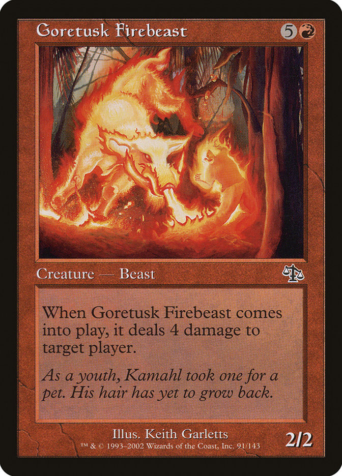 Goretusk Firebeast [Judgment] | Tables and Towers