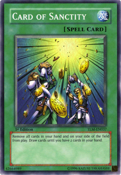 Card of Sanctity [TLM-EN037] Super Rare | Tables and Towers