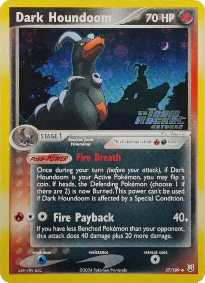 Dark Houndoom (37/109) (Stamped) [EX: Team Rocket Returns] | Tables and Towers