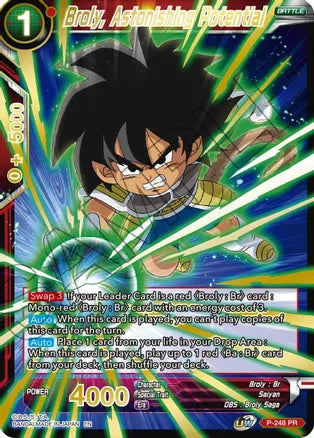 Broly, Astonishing Potential (Gold Stamped) (P-248) [Mythic Booster] | Tables and Towers