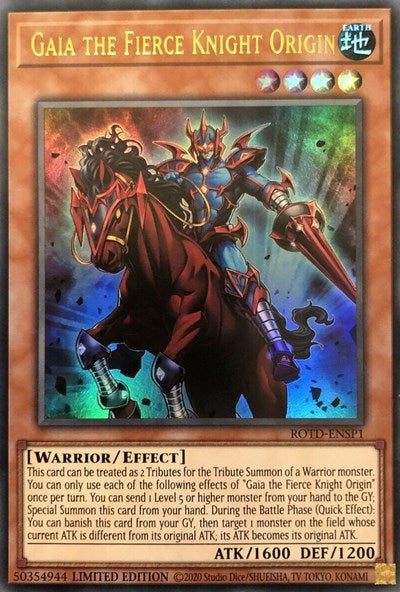 Gaia the Fierce Knight Origin [ROTD-ENSP1] Ultra Rare | Tables and Towers