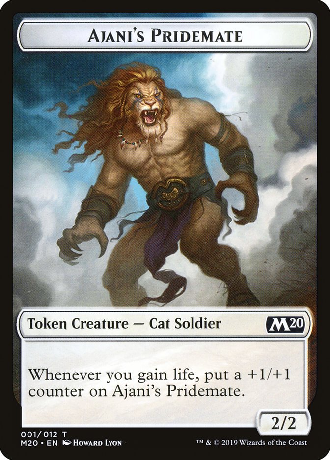 Ajani's Pridemate Token [Core Set 2020 Tokens] | Tables and Towers