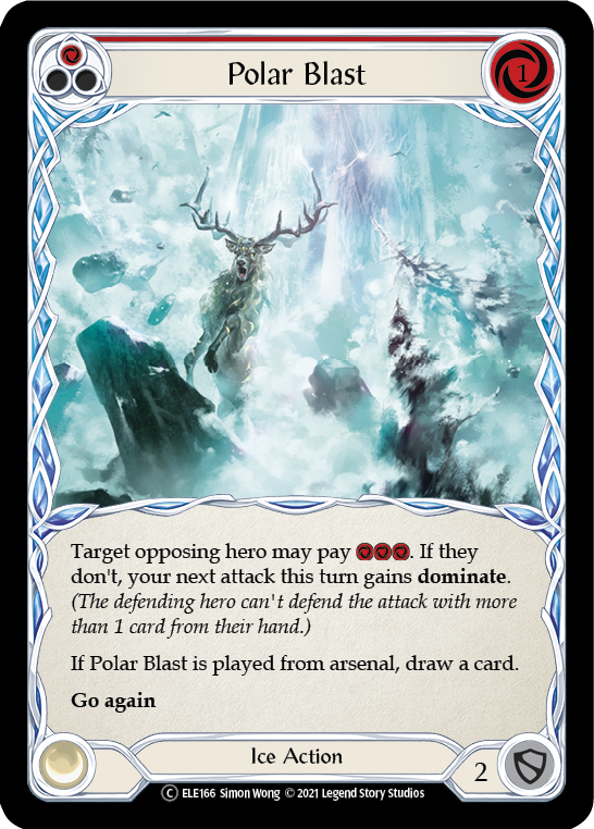 Polar Blast (Red) [U-ELE166] (Tales of Aria Unlimited)  Unlimited Rainbow Foil | Tables and Towers