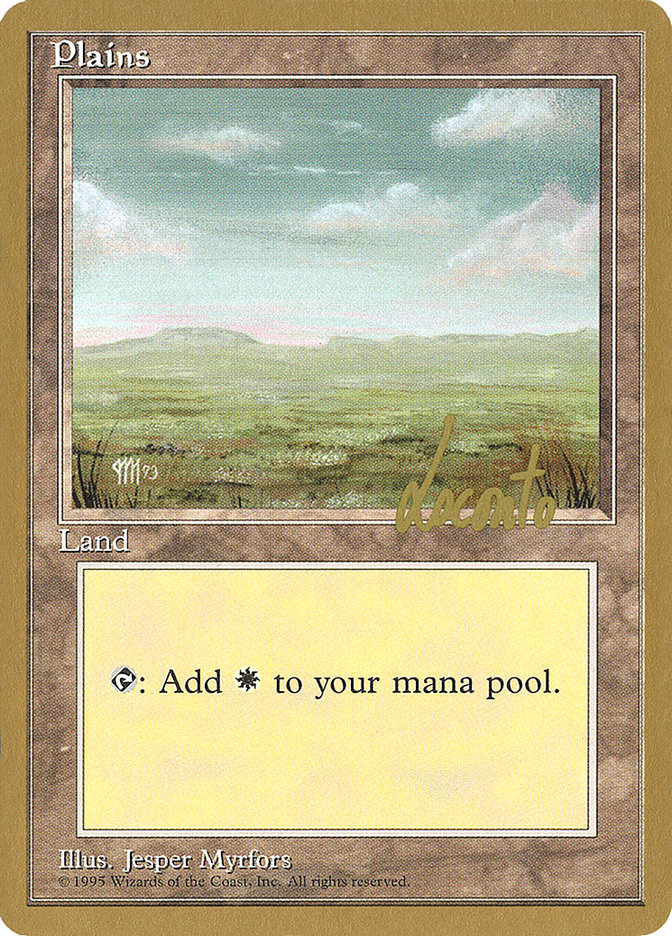 Plains (ml364) (Michael Loconto) [Pro Tour Collector Set] | Tables and Towers