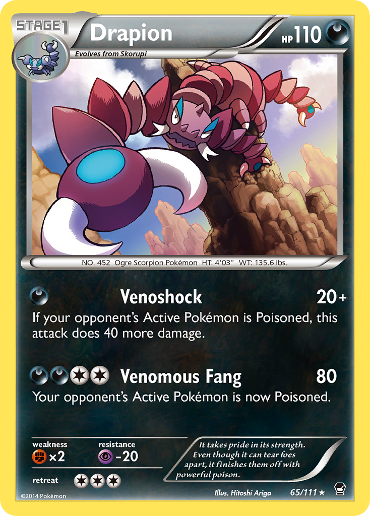 Drapion (65/111) [XY: Furious Fists] | Tables and Towers