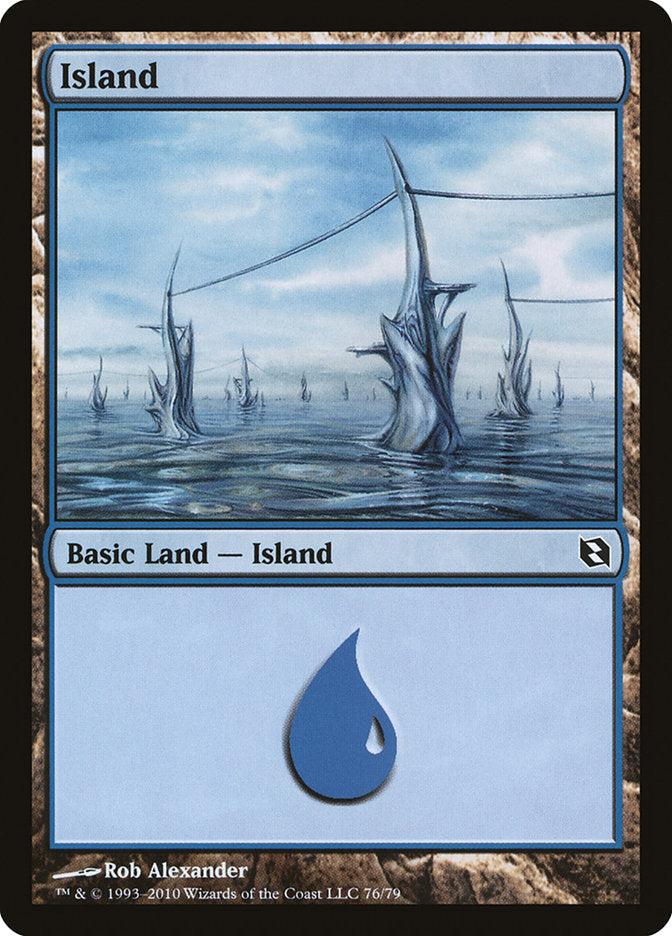 Island (76) [Duel Decks: Elspeth vs. Tezzeret] | Tables and Towers