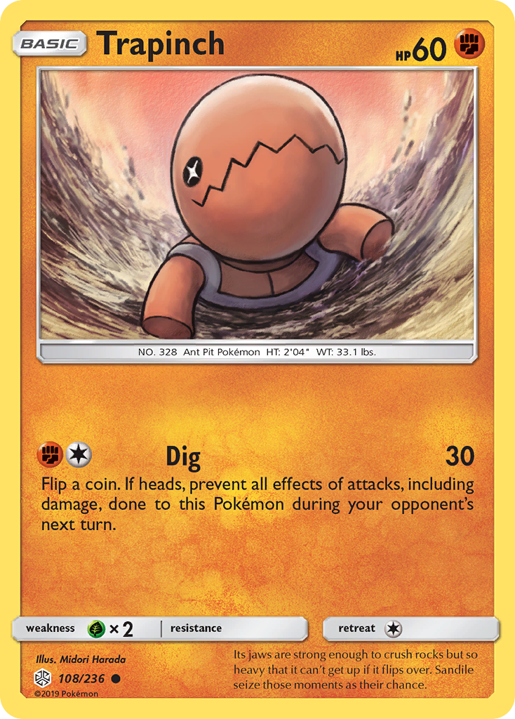 Trapinch (108/236) [Sun & Moon: Cosmic Eclipse] | Tables and Towers