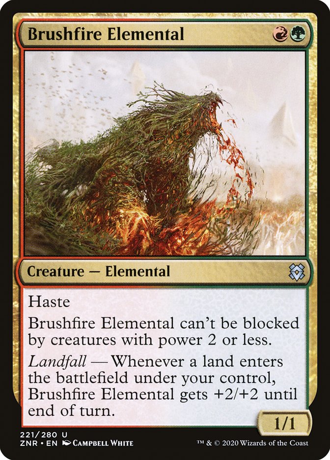 Brushfire Elemental [Zendikar Rising] | Tables and Towers