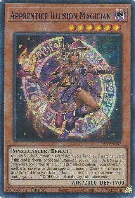 Apprentice Illusion Magician (Blue) [LDS3-EN087] Ultra Rare | Tables and Towers