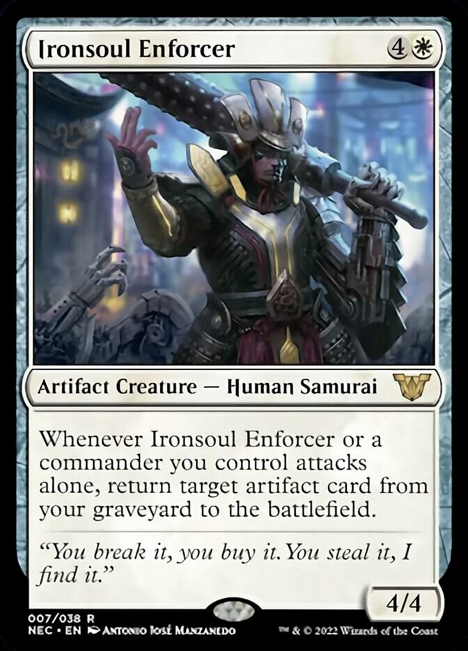 Ironsoul Enforcer [Kamigawa: Neon Dynasty Commander] | Tables and Towers