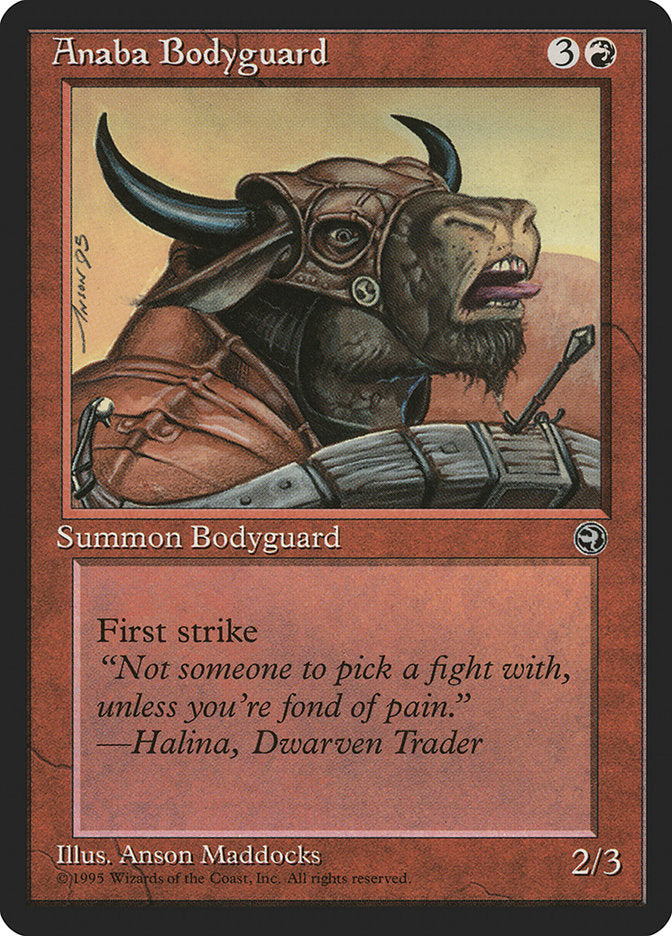 Anaba Bodyguard (Halina Flavor Text) [Homelands] | Tables and Towers