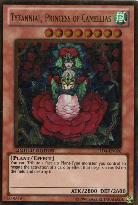 Tytannial, Princess of Camellias [GLD4-EN026] Gold Rare | Tables and Towers