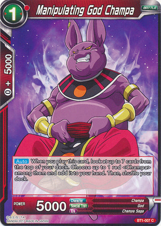 Manipulating God Champa (BT1-007) [Galactic Battle] | Tables and Towers