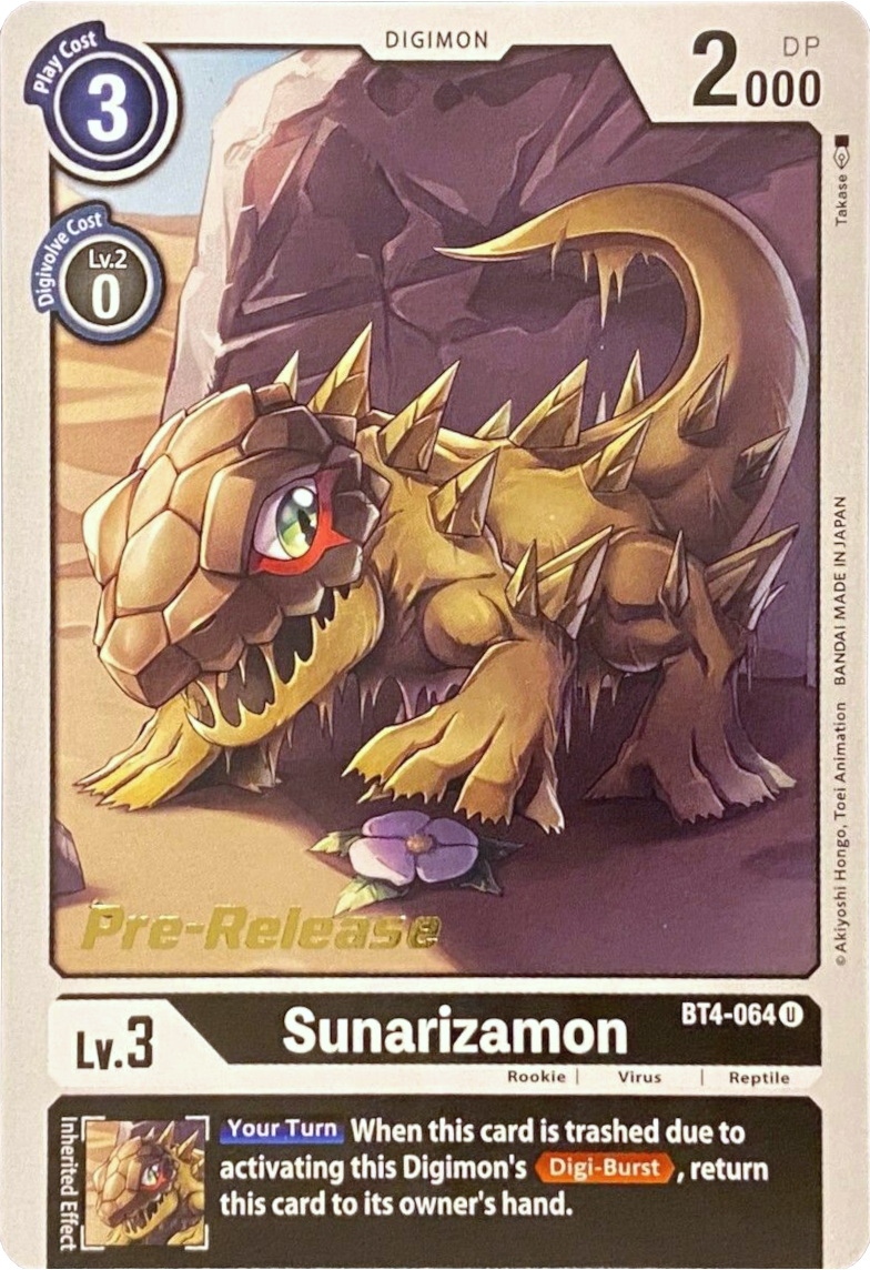 Sunarizamon [BT4-064] [Great Legend Pre-Release Promos] | Tables and Towers