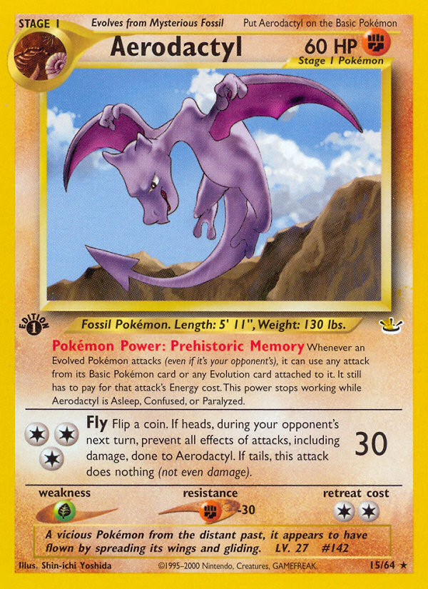 Aerodactyl (15/64) [Neo Revelation 1st Edition] | Tables and Towers