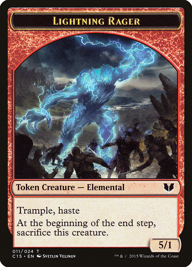 Lightning Rager // Lightning Rager Double-Sided Token [Commander 2015 Tokens] | Tables and Towers