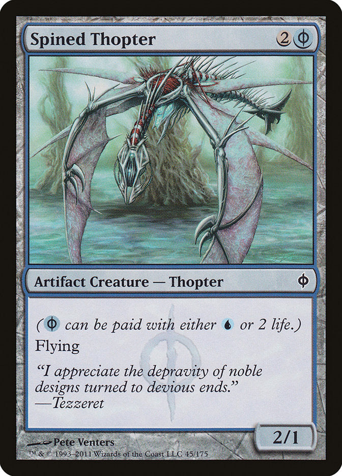 Spined Thopter [New Phyrexia] | Tables and Towers