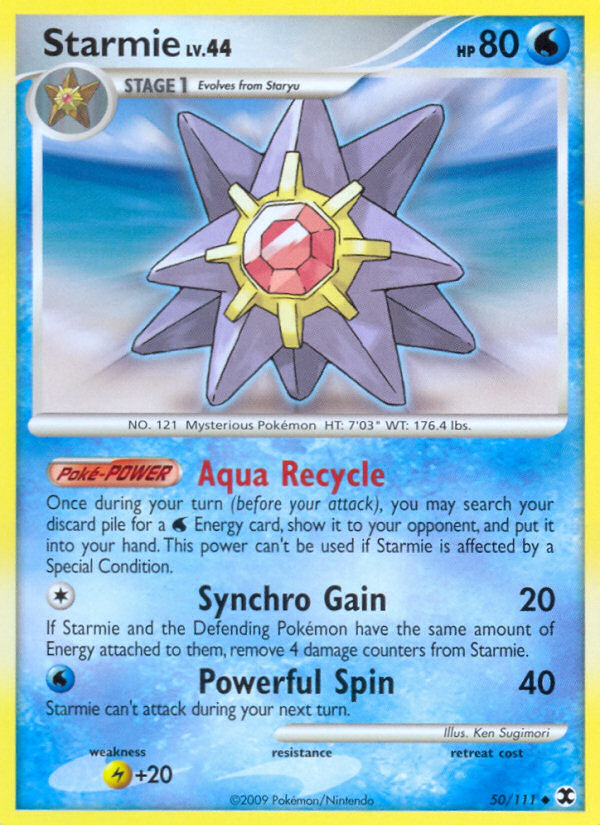 Starmie (50/111) [Platinum: Rising Rivals] | Tables and Towers