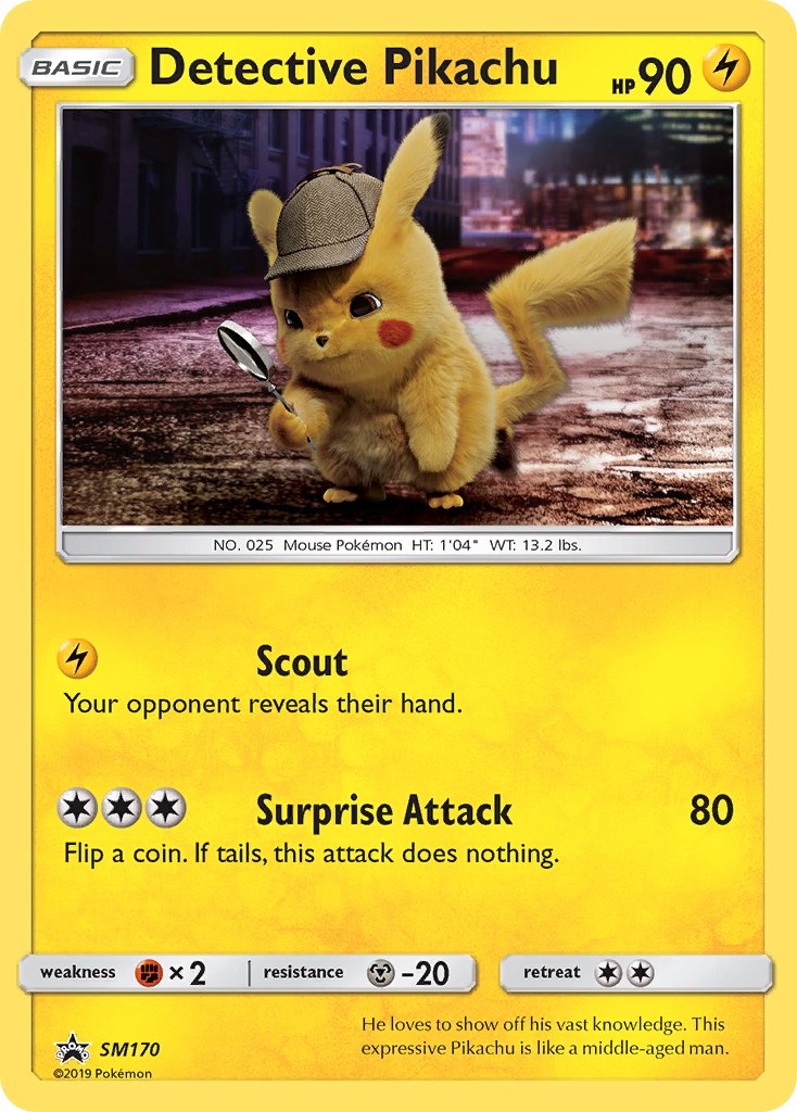 Detective Pikachu (SM170) [Sun & Moon: Black Star Promos] | Tables and Towers