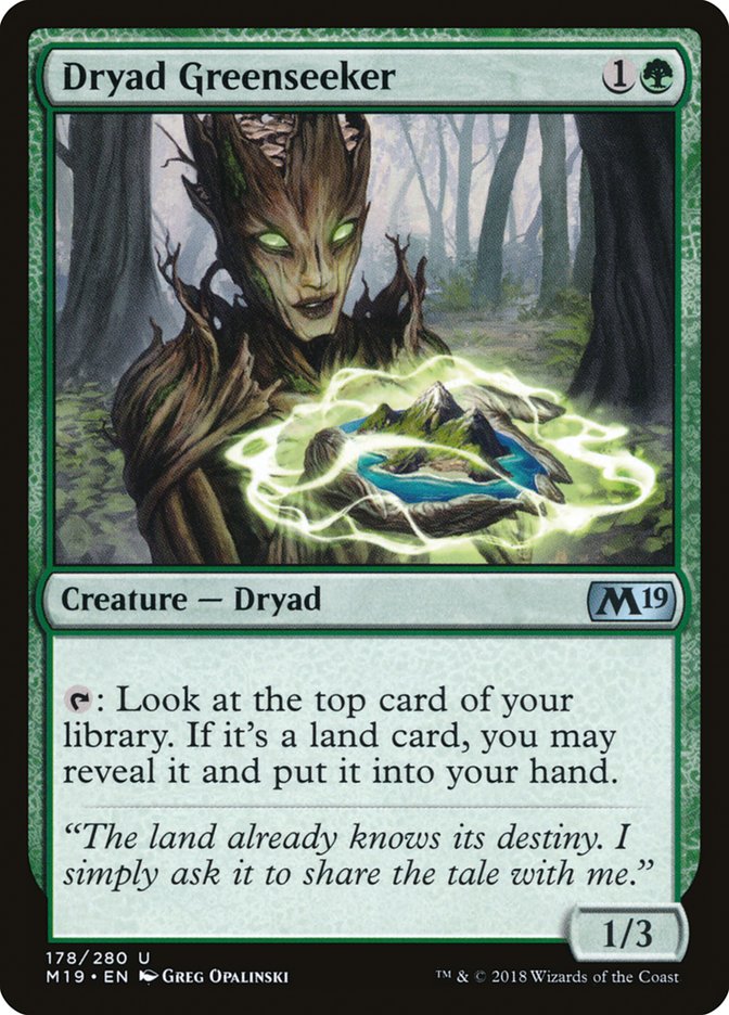 Dryad Greenseeker [Core Set 2019] | Tables and Towers