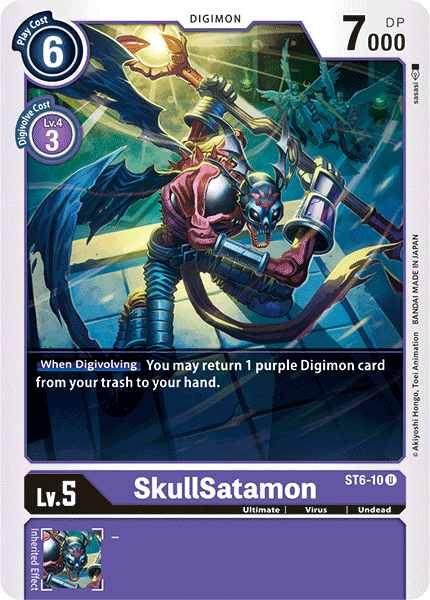 SkullSatamon [ST6-10] [Starter Deck: Venomous Violet] | Tables and Towers