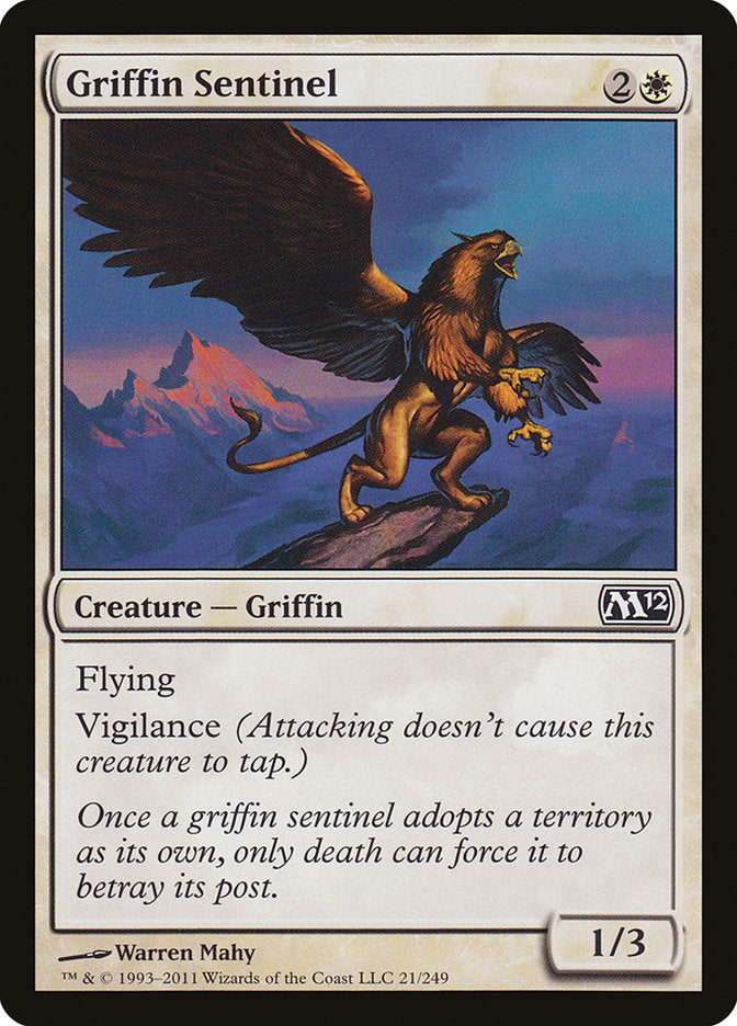 Griffin Sentinel [Magic 2012] | Tables and Towers