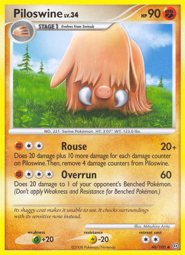 Piloswine (46/100) [Diamond & Pearl: Stormfront] | Tables and Towers