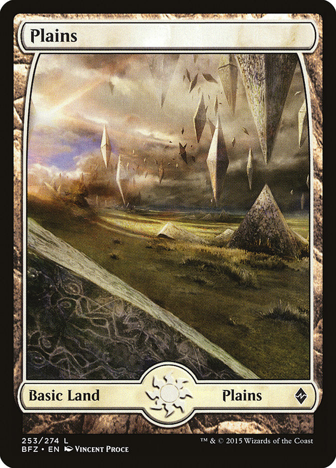 Plains (253) (Full Art) [Battle for Zendikar] | Tables and Towers