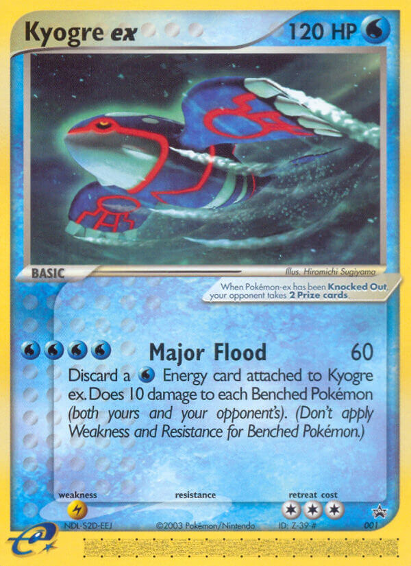 Kyogre ex (001) [Nintendo: Black Star Promos] | Tables and Towers