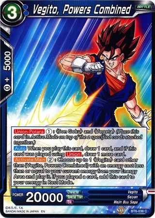 Vegito, Powers Combined (BT6-036) [Destroyer Kings] | Tables and Towers