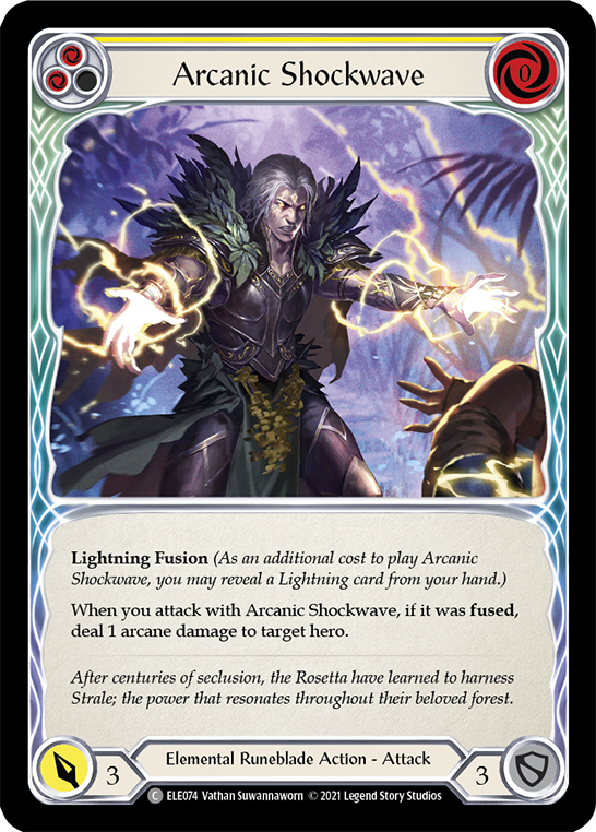 Arcanic Shockwave (Yellow) [ELE074] (Tales of Aria)  1st Edition Normal | Tables and Towers