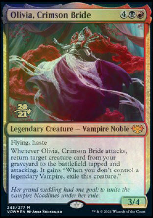 Olivia, Crimson Bride [Innistrad: Crimson Vow Prerelease Promos] | Tables and Towers