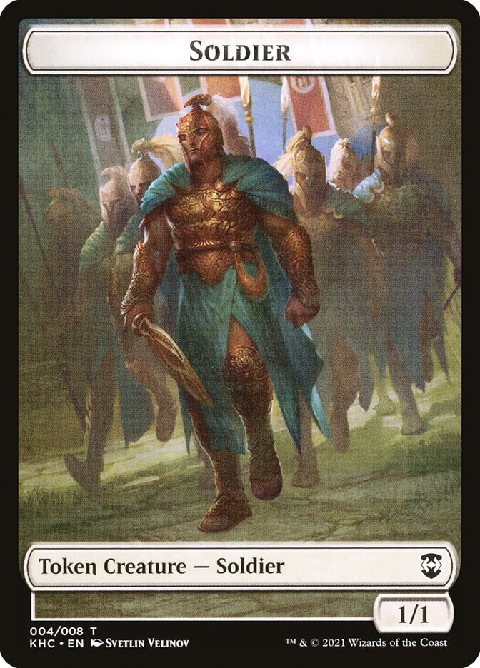 Bird (001) // Soldier Double-Sided Token [Kaldheim Commander Tokens] | Tables and Towers